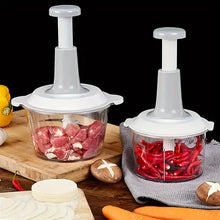 Manual Hand Push Chopper Meat Grinder, Grater, litter-2 Liter with Extra three Blade