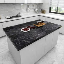 Black Imitation Marble Tile Sheet Size 60x200cm