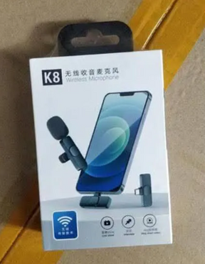 K8 Wireless Microphone – Crystal Clear Audio for Vlogging & Streaming