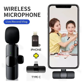 K8 Wireless Microphone – Crystal Clear Audio for Vlogging & Streaming
