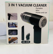 3-in-1 Mini Vacuum – Suction & Blowing | USB Rechargeable