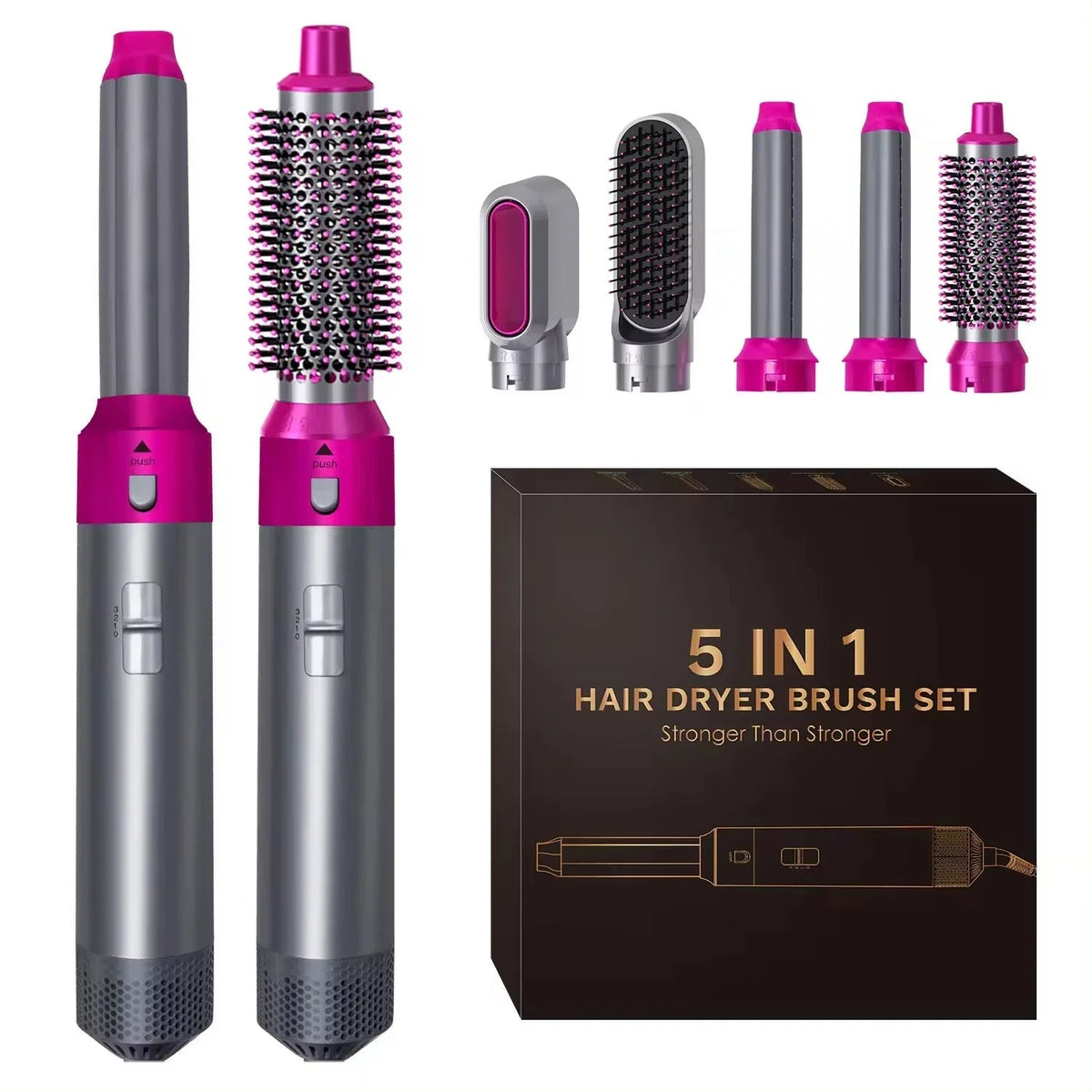 5-in-1 Professional Hair Dryer Brush Set – Styling & Drying Tool - SynoMin Online Store