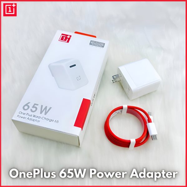 OnePlus 65W Warp Charger - Super Fast Type-C Adapter & Cable (Original)