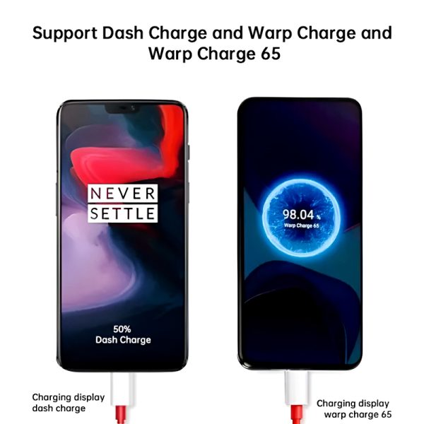 OnePlus 65W Warp Charger - Super Fast Type-C Adapter & Cable (Original)