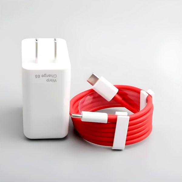 OnePlus 65W Warp Charger - Super Fast Type-C Adapter & Cable (Original)